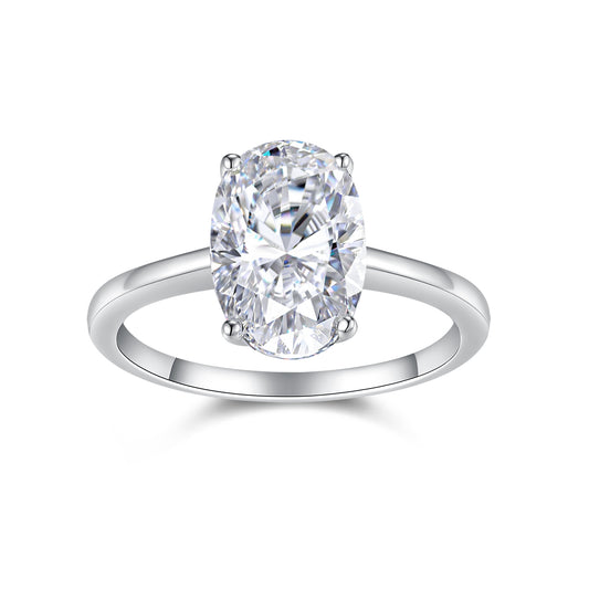 Mirage Oval Solitaire Ring