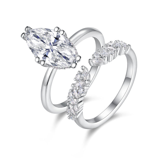 Marquise Double Ring